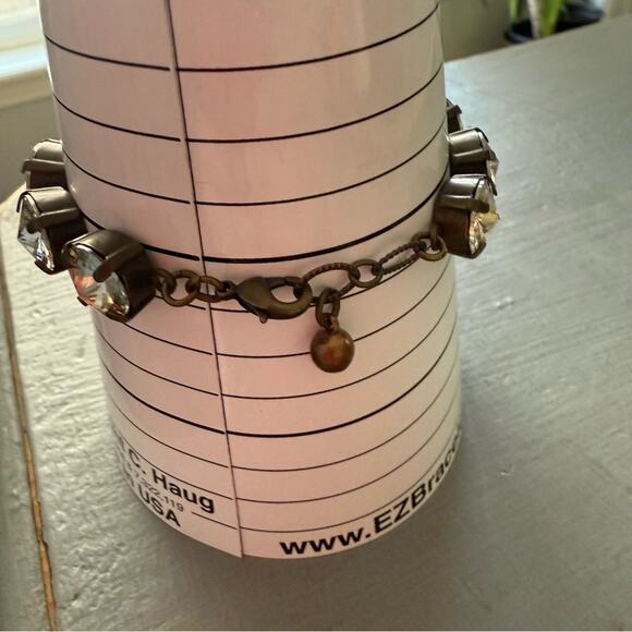 Sabika LIKE Clear Stone Brass Tennis Style Bracelet - Picture 8 of 8